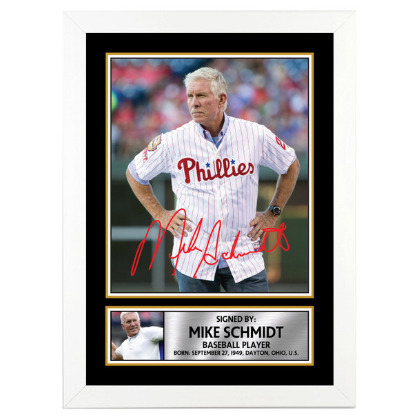 Mike Schmidt 2 - Baseball Player - Autographed Poster Print Photo Signature GIFT