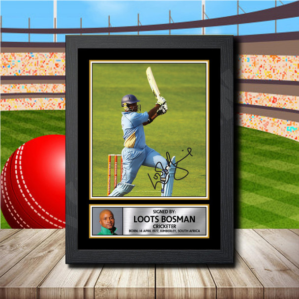 Loots Bosman 2 - Signed Autographed Cricket Star Print