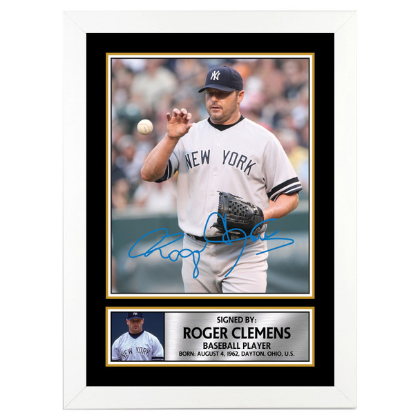 Roger Clemens - Baseball Player - Autographed Poster Print Photo Signature GIFT