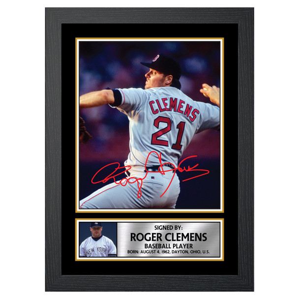 Roger Clemens 2 - Baseball Player - Autographed Poster Print Photo Signature GIFT