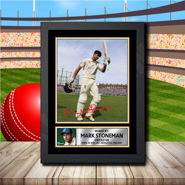 Mark Stoneman 2 - Signed Autographed Cricket Star Print