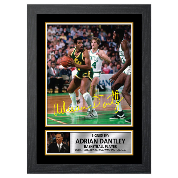 Adrian Dantley 2 - Basketball Player - Autographed Poster Print Photo Signature GIFT