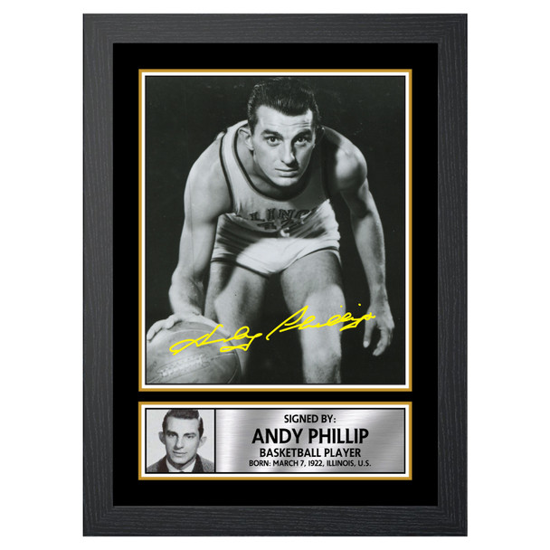 Andy Phillip - Basketball Player - Autographed Poster Print Photo Signature GIFT