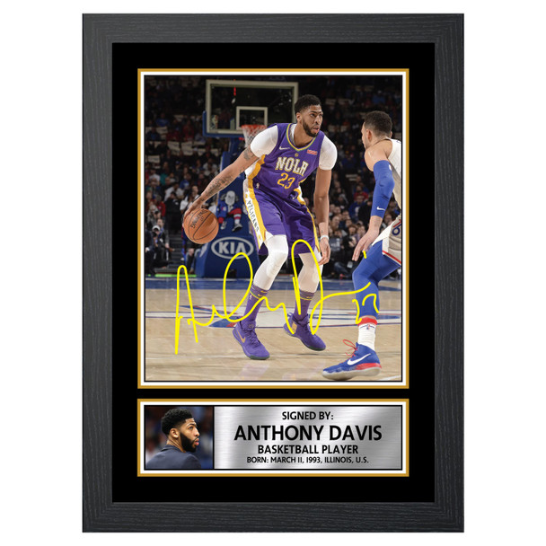 Anthony Davis 2 - Basketball Player - Autographed Poster Print Photo Signature GIFT