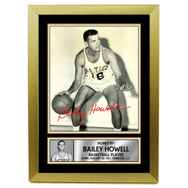 Bailey Howell 2 - Basketball Player - Autographed Poster Print Photo Signature GIFT