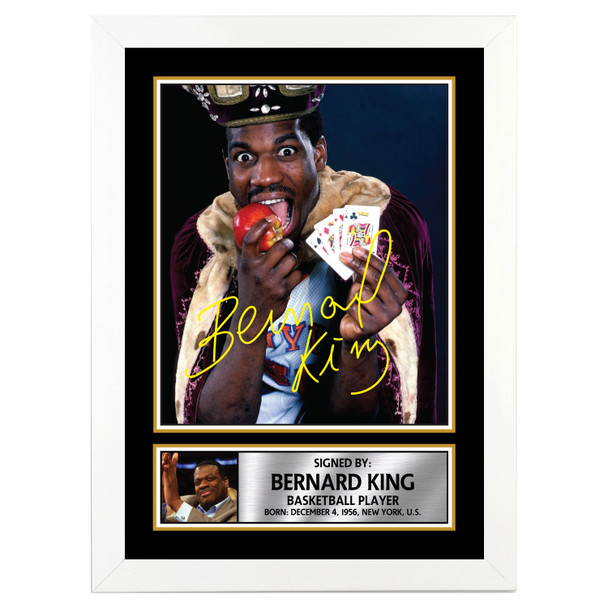 Bernard King 2 - Basketball Player - Autographed Poster Print Photo Signature GIFT