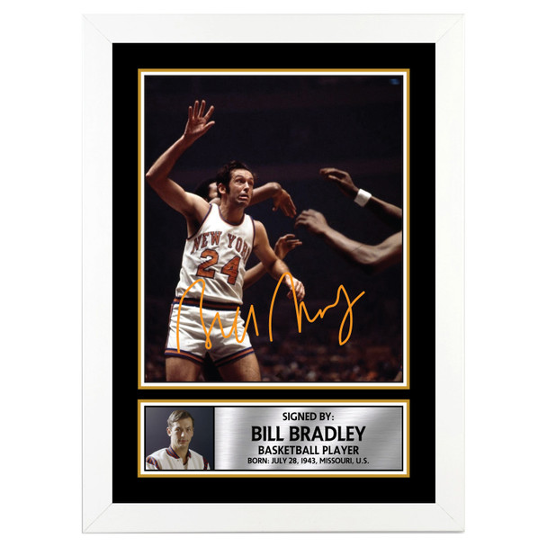 Bill Bradley 2 - Basketball Player - Autographed Poster Print Photo Signature GIFT