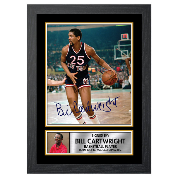 Bill Cartwright - Basketball Player - Autographed Poster Print Photo Signature GIFT