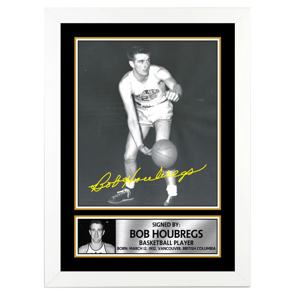 Bob Houbregs 2 - Basketball Player - Autographed Poster Print Photo Signature GIFT