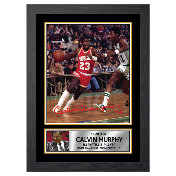 Calvin Murphy - Basketball Player - Autographed Poster Print Photo Signature GIFT