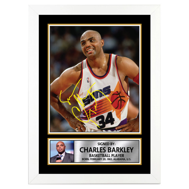 Charles Barkley - Basketball Player - Autographed Poster Print Photo Signature GIFT