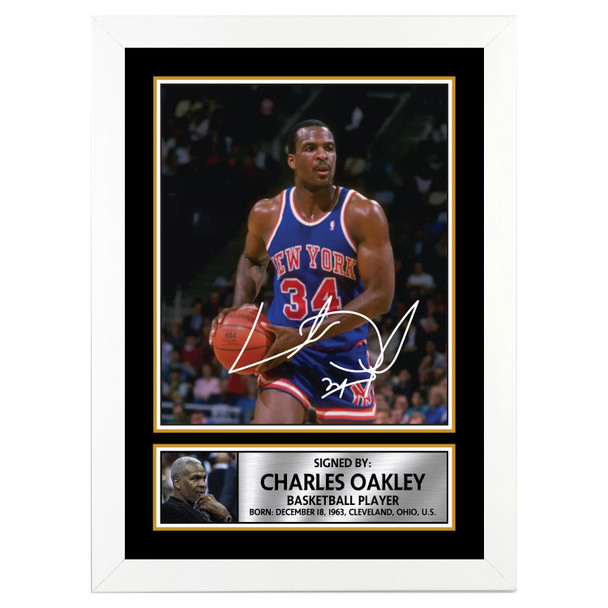 Charles Oakley - Basketball Player - Autographed Poster Print Photo Signature GIFT