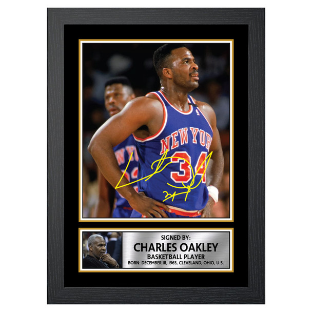 Charles Oakley 2 - Basketball Player - Autographed Poster Print Photo Signature GIFT