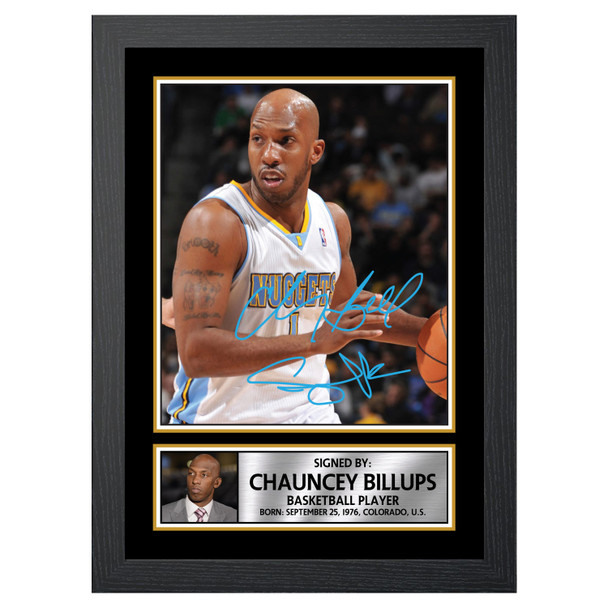 Chauncey Billups 2 - Basketball Player - Autographed Poster Print Photo Signature GIFT