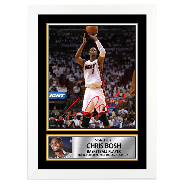 Chris Bosh - Basketball Player - Autographed Poster Print Photo Signature GIFT