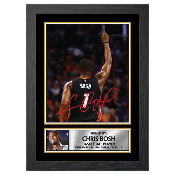 Chris Bosh 2 - Basketball Player - Autographed Poster Print Photo Signature GIFT