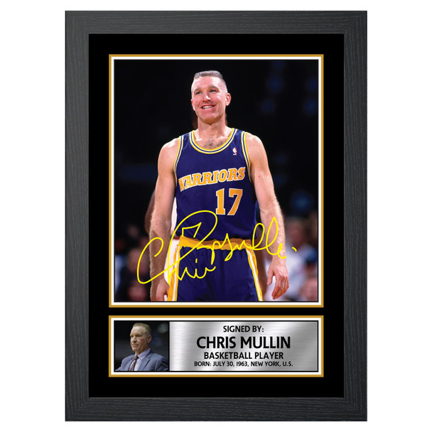 Chris Mullin 2 - Basketball Player - Autographed Poster Print Photo Signature GIFT