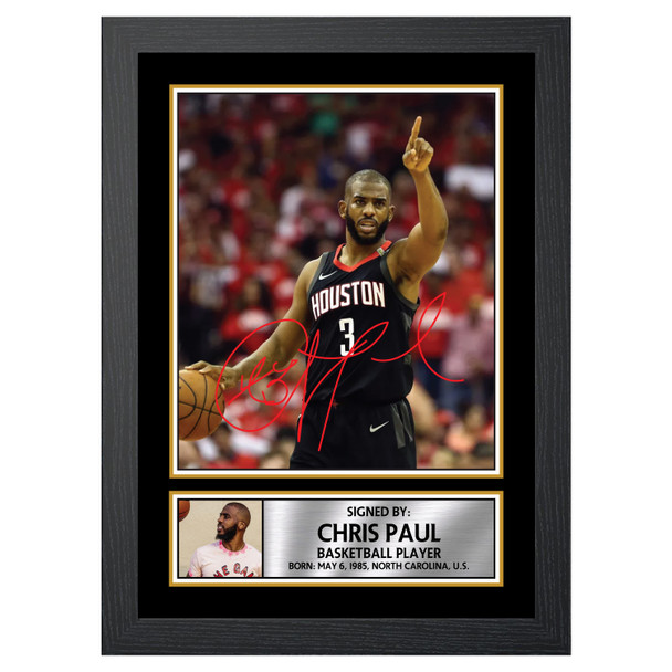 Chris Paul 2 - Basketball Player - Autographed Poster Print Photo Signature GIFT