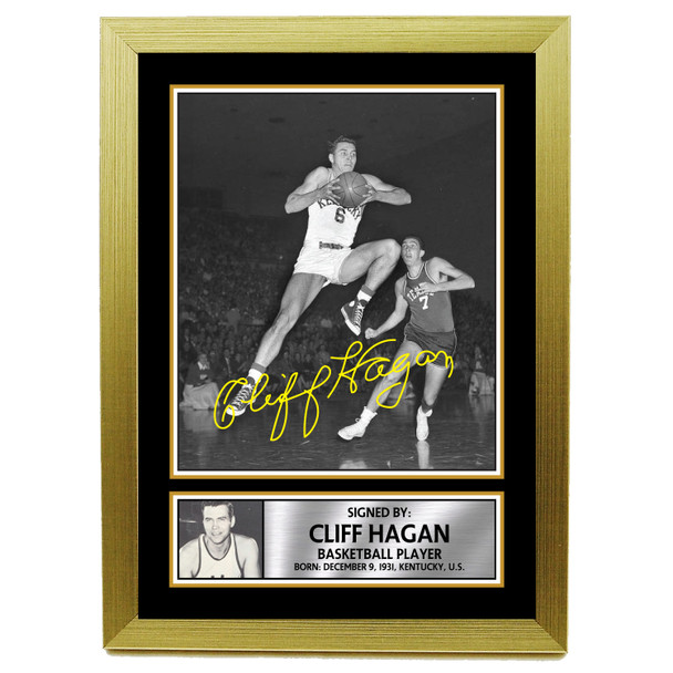 Cliff Hagan 2 - Basketball Player - Autographed Poster Print Photo Signature GIFT