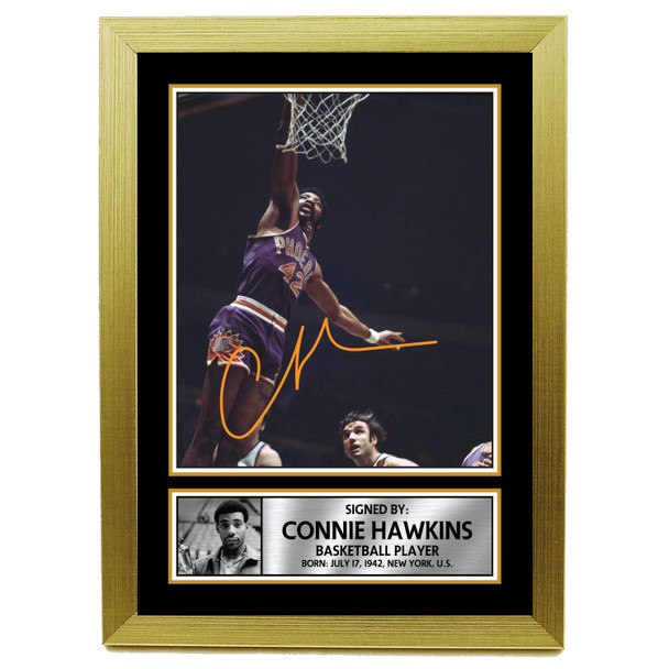 Connie Hawkins - Basketball Player - Autographed Poster Print Photo Signature GIFT