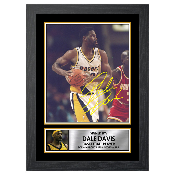 Dale Davis 2 - Basketball Player - Autographed Poster Print Photo Signature GIFT