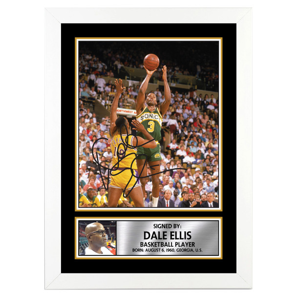 Dale Ellis - Basketball Player - Autographed Poster Print Photo Signature GIFT