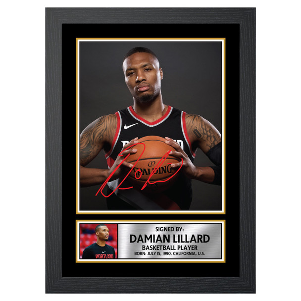 Damian Lillard 2 - Basketball Player - Autographed Poster Print Photo Signature GIFT