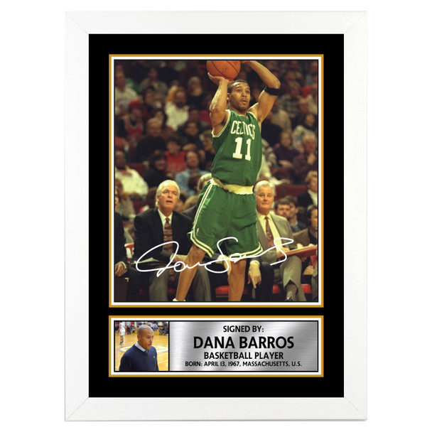 Dana Barros - Basketball Player - Autographed Poster Print Photo Signature GIFT