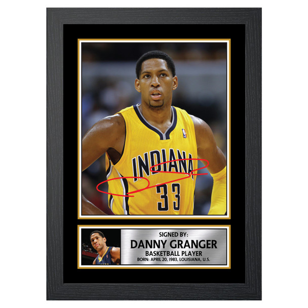 Danny Granger 2 - Basketball Player - Autographed Poster Print Photo Signature GIFT