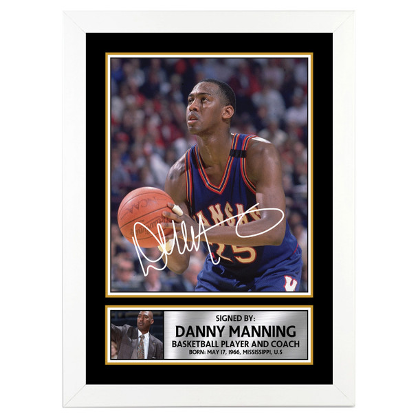 Danny Manning - Basketball Player - Autographed Poster Print Photo Signature GIFT