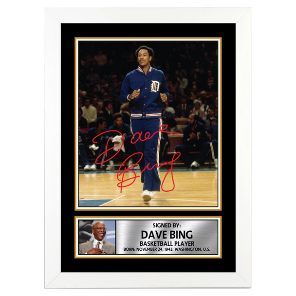 Dave Bing - Basketball Player - Autographed Poster Print Photo Signature GIFT