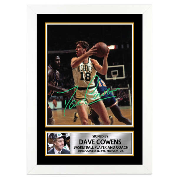 Dave Cowens - Basketball Player - Autographed Poster Print Photo Signature GIFT
