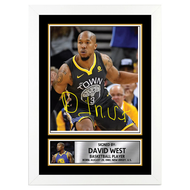 David West - Basketball Player - Autographed Poster Print Photo Signature GIFT