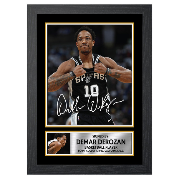DeMar DeRozan 2 - Basketball Player - Autographed Poster Print Photo Signature GIFT