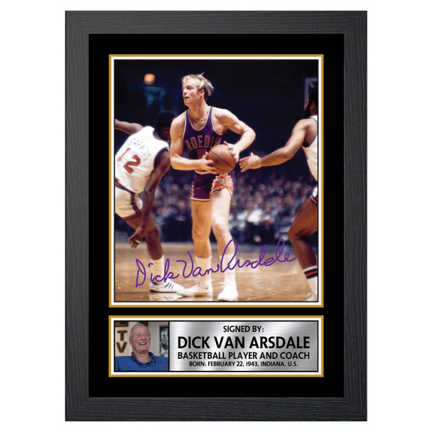 Dick Van Arsdale 2 - Basketball Player - Autographed Poster Print Photo Signature GIFT