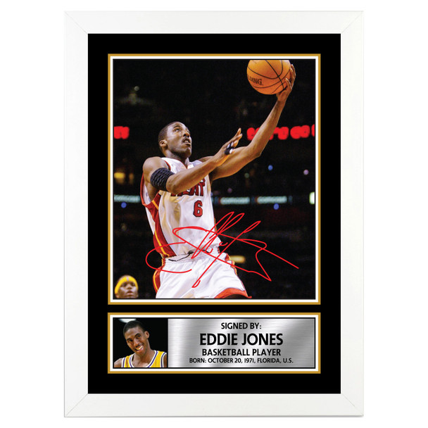 Eddie Jones - Basketball Player - Autographed Poster Print Photo Signature GIFT