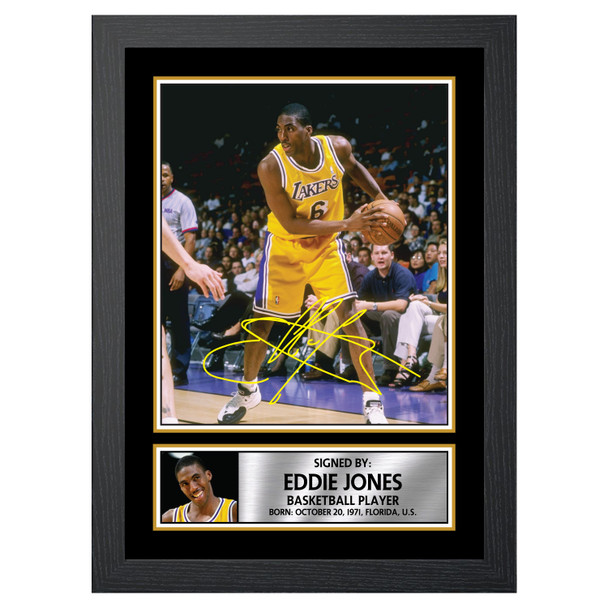 Eddie Jones 2 - Basketball Player - Autographed Poster Print Photo Signature GIFT