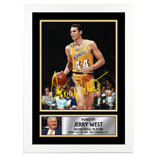 Jerry West - Basketball Player - Autographed Poster Print Photo Signature GIFT
