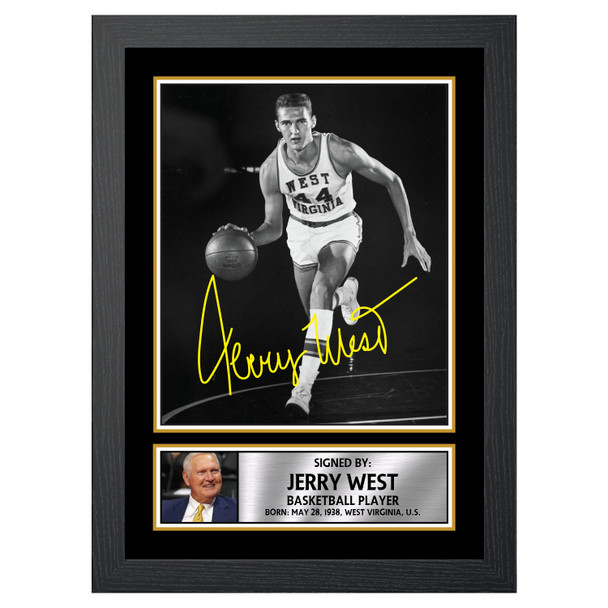 Jerry West 2 - Basketball Player - Autographed Poster Print Photo Signature GIFT