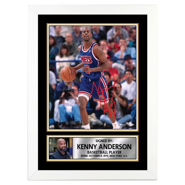 Kenny Anderson - Basketball Player - Autographed Poster Print Photo Signature GIFT