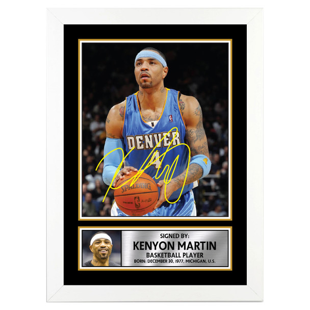 Kenyon Martin - Basketball Player - Autographed Poster Print Photo Signature GIFT