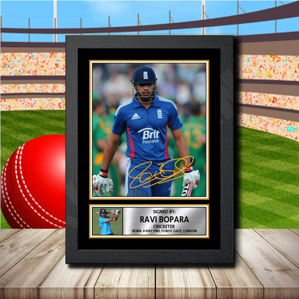 Ravi Bopara - Signed Autographed Cricket Star Print