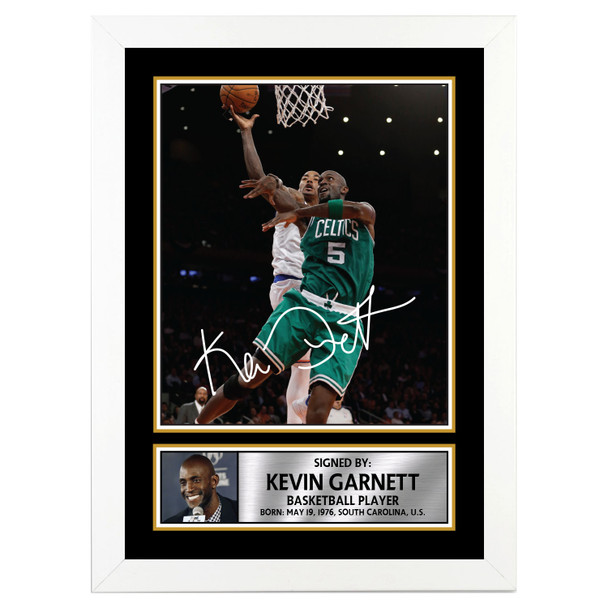 Kevin Garnett - Basketball Player - Autographed Poster Print Photo Signature GIFT