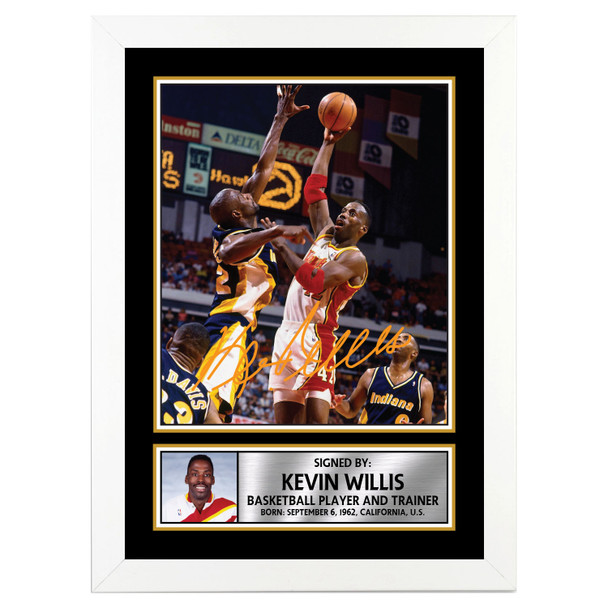 Kevin Willis - Basketball Player - Autographed Poster Print Photo Signature GIFT