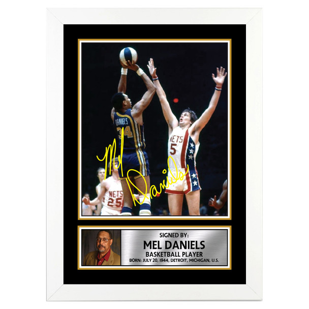 Mel Daniels M031 - Basketball Player - Autographed Poster Print Photo Signature GIFT