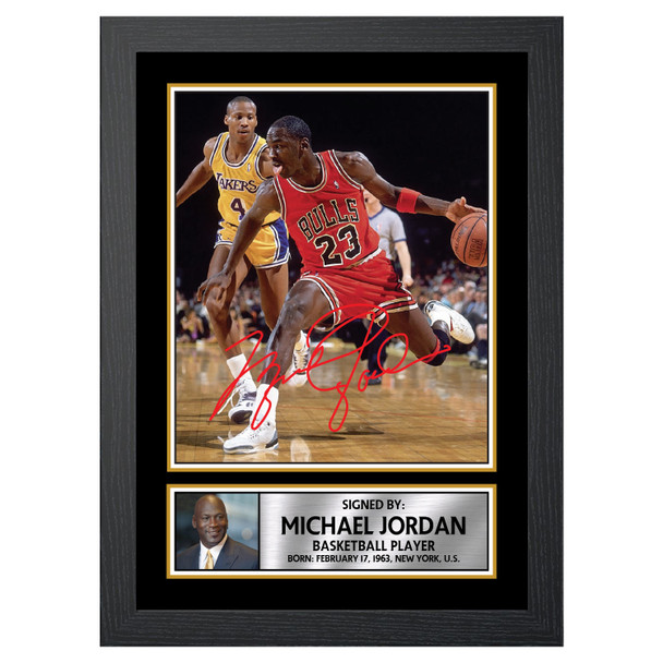 Michael Jordan M036 - Basketball Player - Autographed Poster Print Photo Signature GIFT