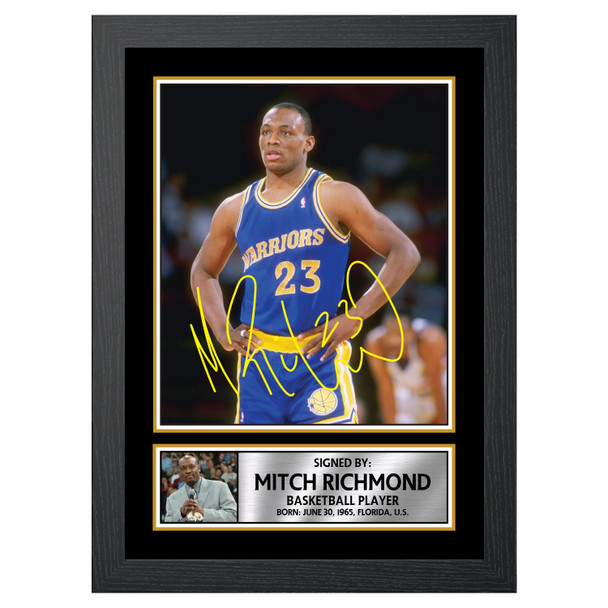 Mitch Richmond M040 - Basketball Player - Autographed Poster Print Photo Signature GIFT