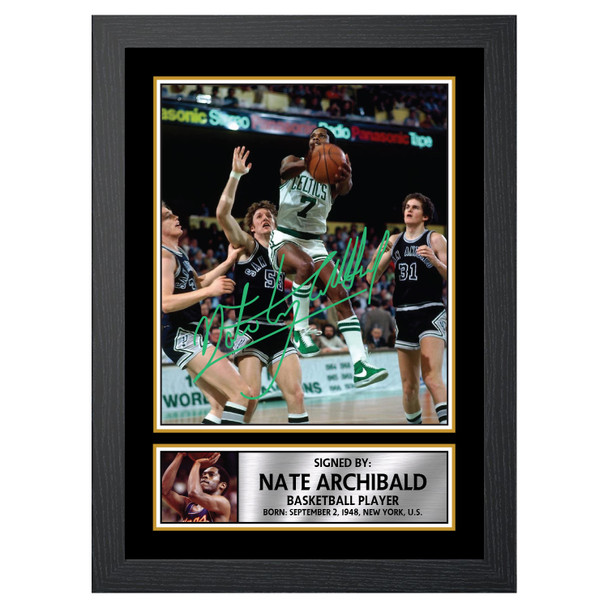 Nate Archibald M046 - Basketball Player - Autographed Poster Print Photo Signature GIFT