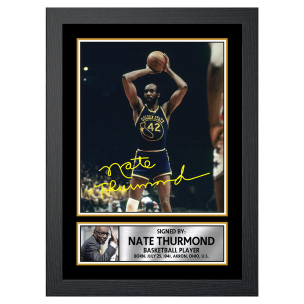 Nate Thurmond M047 - Basketball Player - Autographed Poster Print Photo Signature GIFT