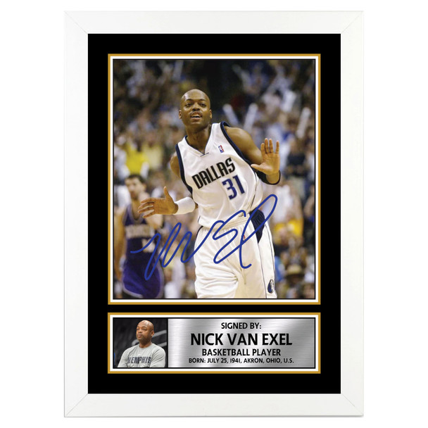 Nick Van Exel M051 - Basketball Player - Autographed Poster Print Photo Signature GIFT